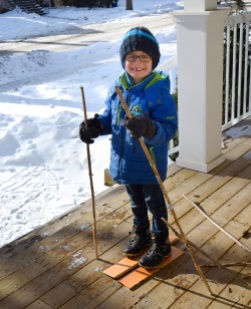 Nathan fait du ski